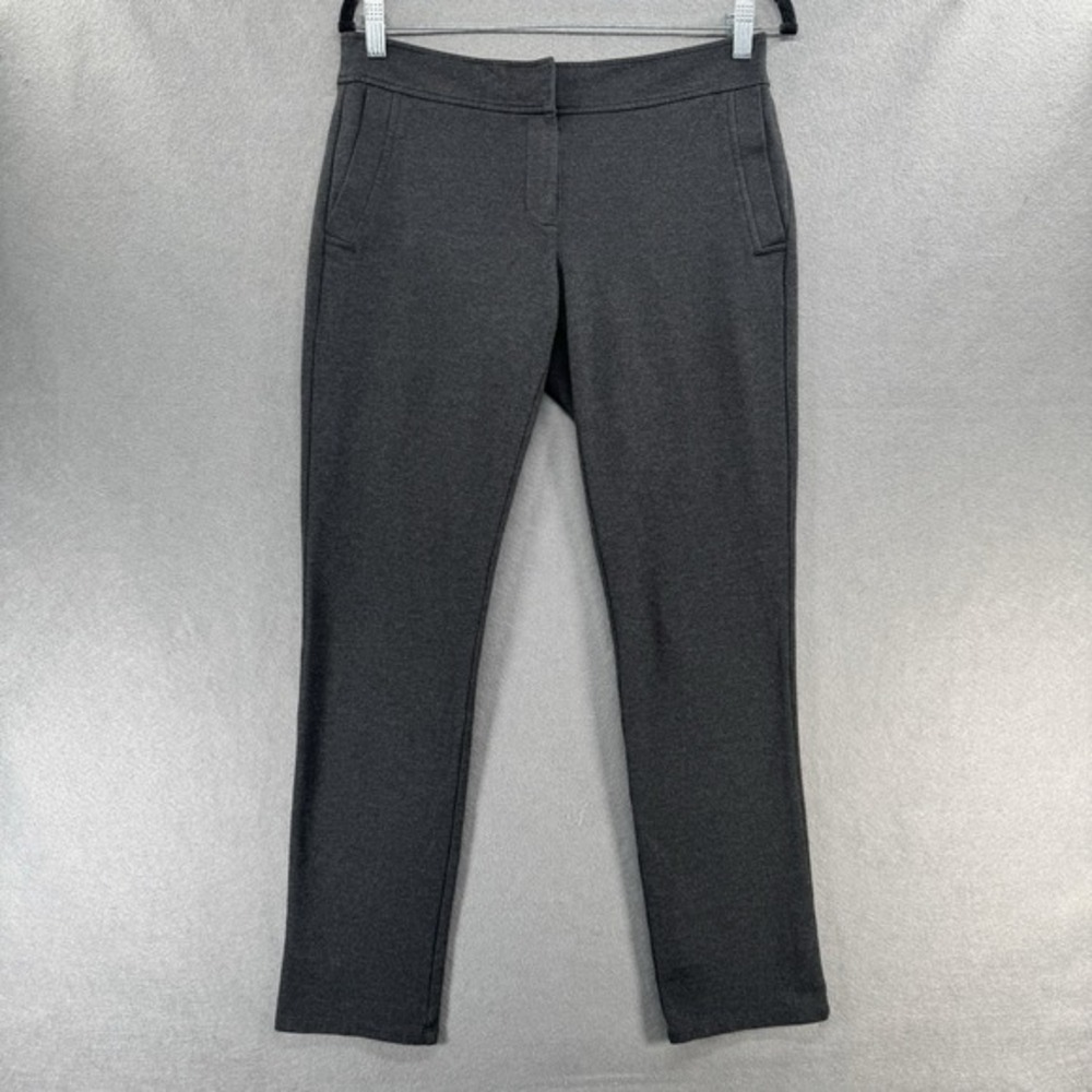 Eileen Fisher Pants‎ Womens XS Slim Leg Ponte Knit Neutral Career Minimalist